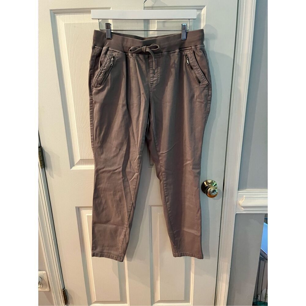 Natural Reflections Light Brown Pull On Casual Pants sz M EUC